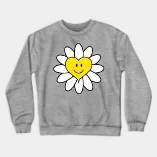 Daisy Heart Crewneck Sweatshirt